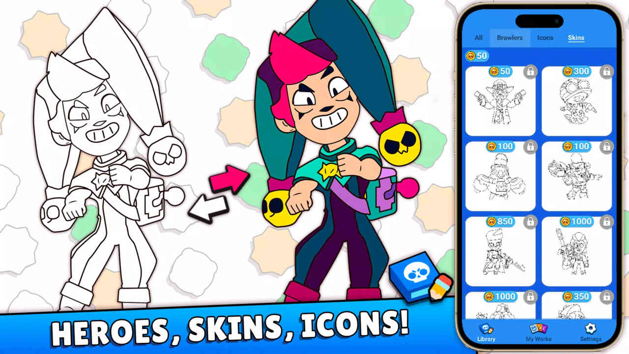 Brawl Stars boyama kitabı 3